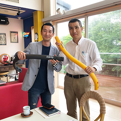 カーボーイ社長との2ショット